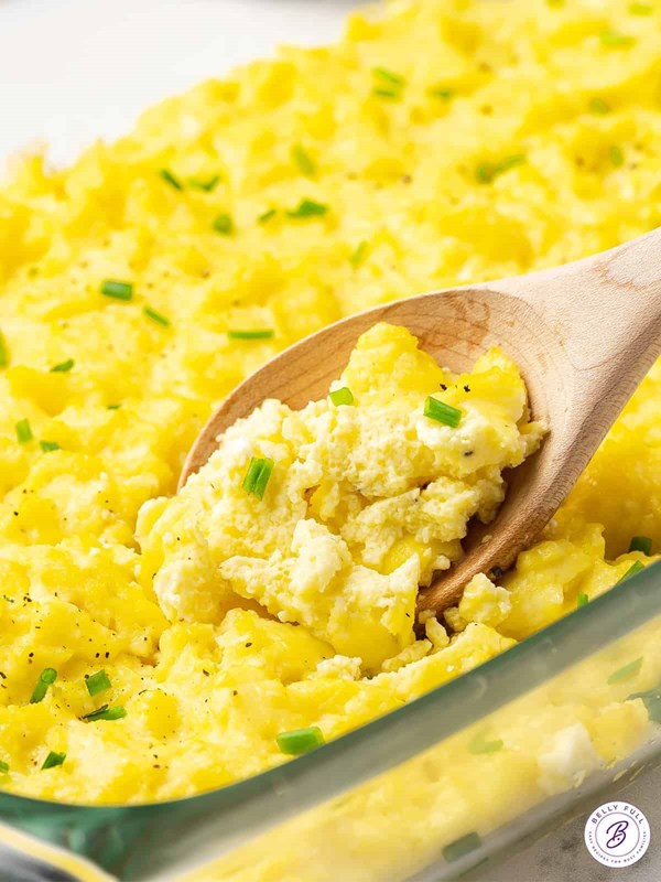 Baked scrambled eggs