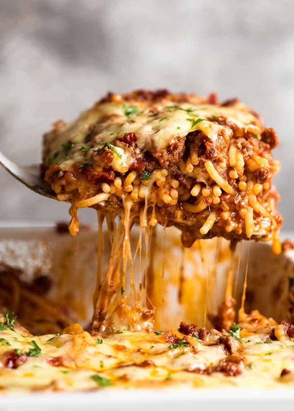 Baked spaghetti 