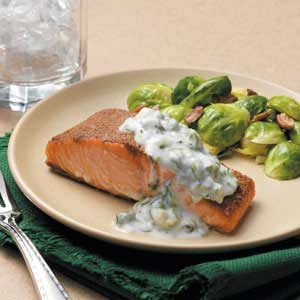 Baked spiced salmon