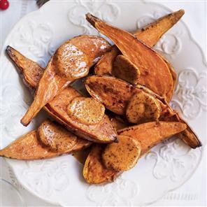 Baked spiced sweet potatoes