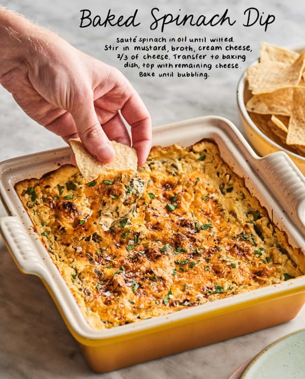 Baked spinach dip