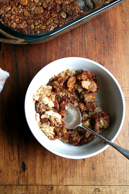 Baked steel cut oatmeal