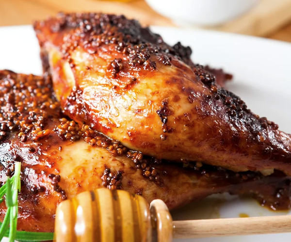Baked sticky chicken