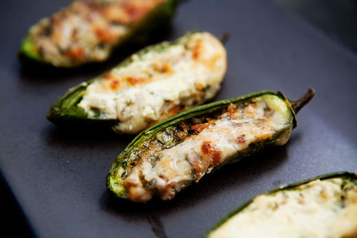 Baked stuffed jalapeños