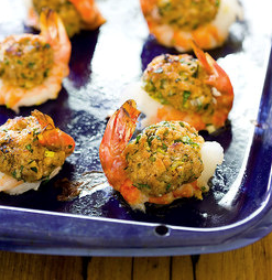 Baked stuffed shrimp