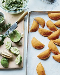 Baked sweet potato and tempeh empanadas