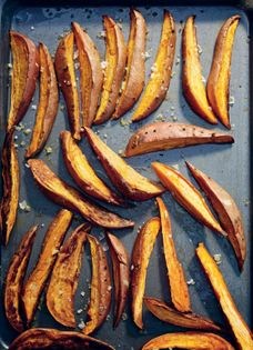Baked sweet potato wedges
