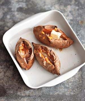 Baked sweet potatoes