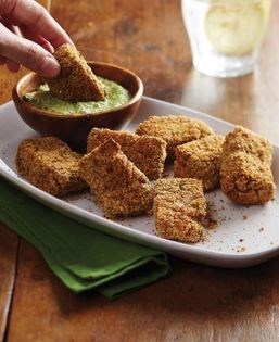 Baked tempeh nuggets