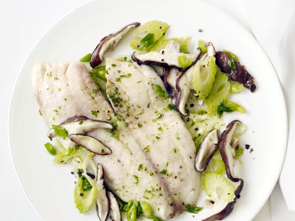 Baked tilapia with herb butter