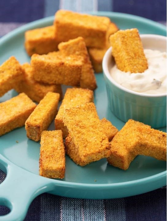 Baked tofu nuggets