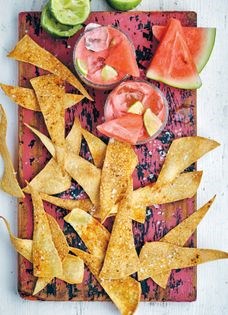 Baked tortilla chips