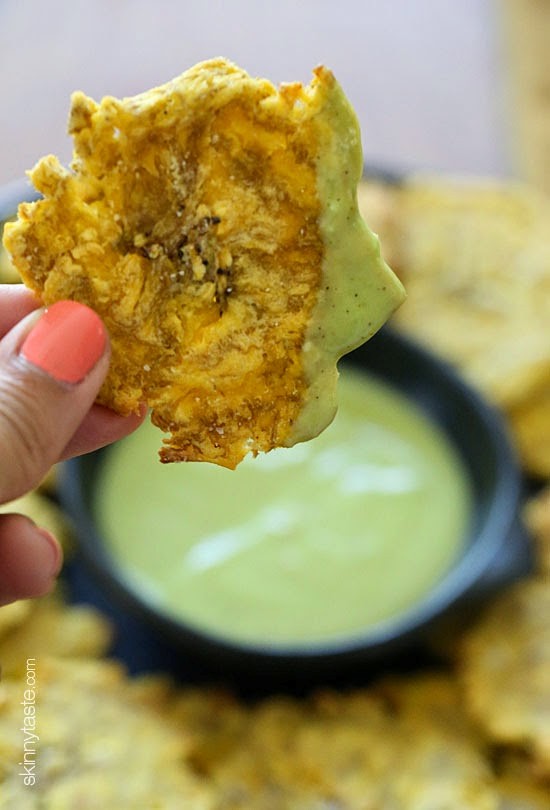 Baked tostones (Green plantains)