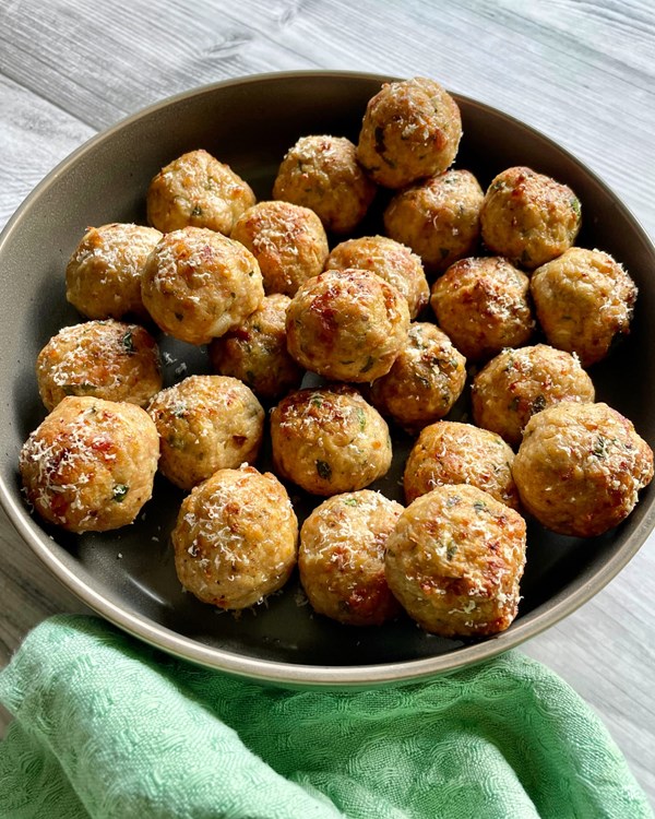 Baked turkey meatballs