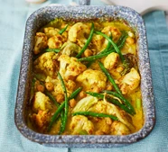 Baked vegan korma
