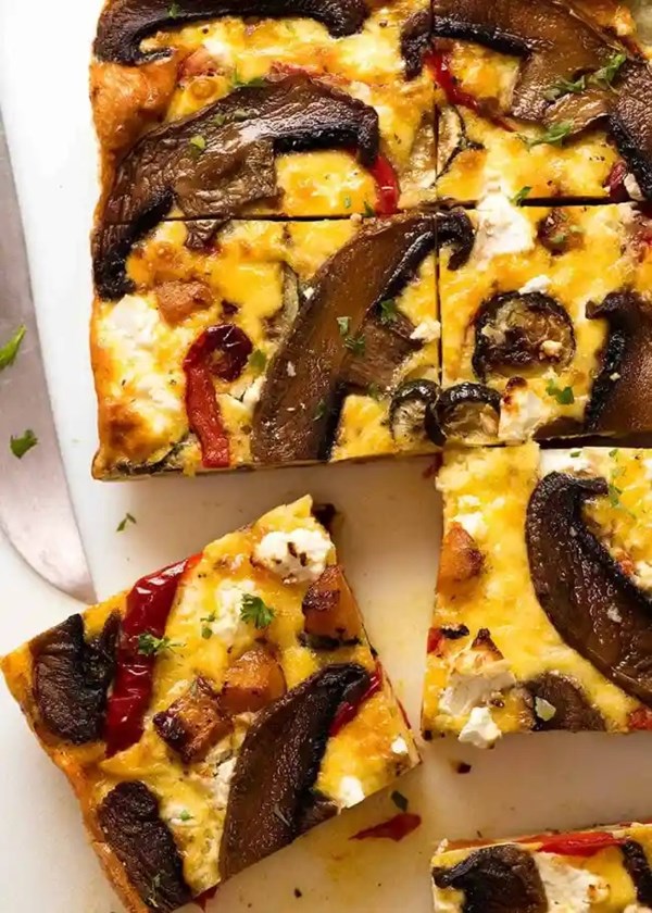 Baked vegetable frittata