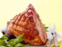 Baked Virgina ham