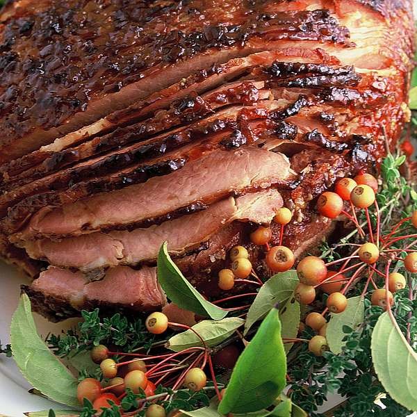 Baked Virginia ham