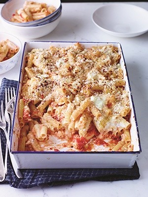 Baked ziti arrabbiata