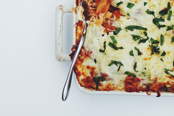 Baked ziti with Italian sausage