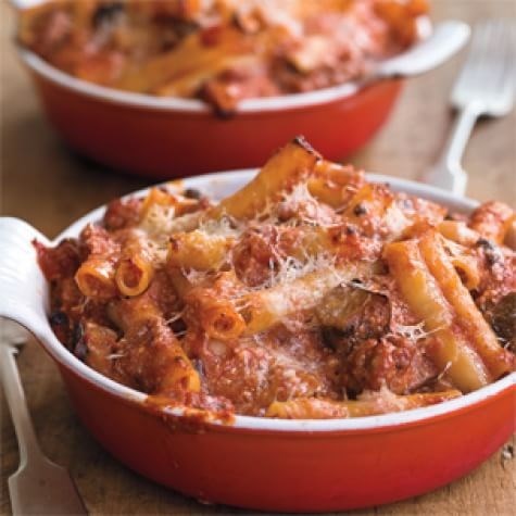 Baked ziti with sausage