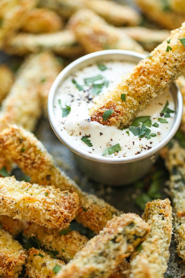 Baked zucchini fries