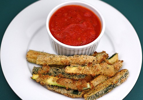 Baked zucchini fries