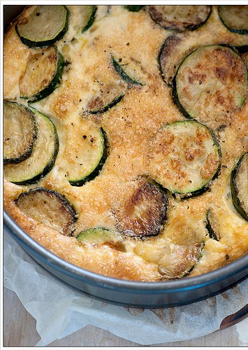 Baked zucchini frittata