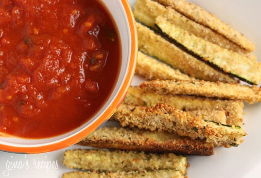 Baked zucchini sticks