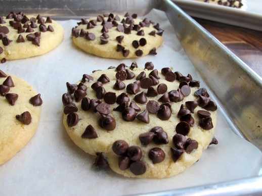 Bakery shortbread with chocolate chips