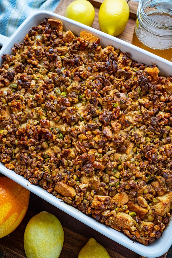 Baklava baked French toast