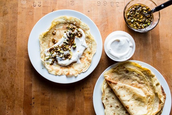 Baklava-inspired crêpes