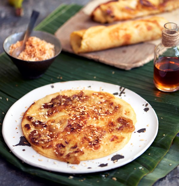 Bali banana pancakes
