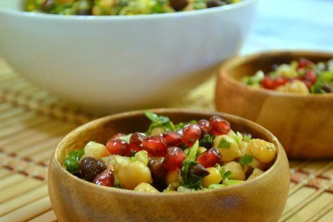 Balilah with preserved lemons and pomegranates