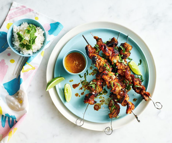 Balinese pork belly satay