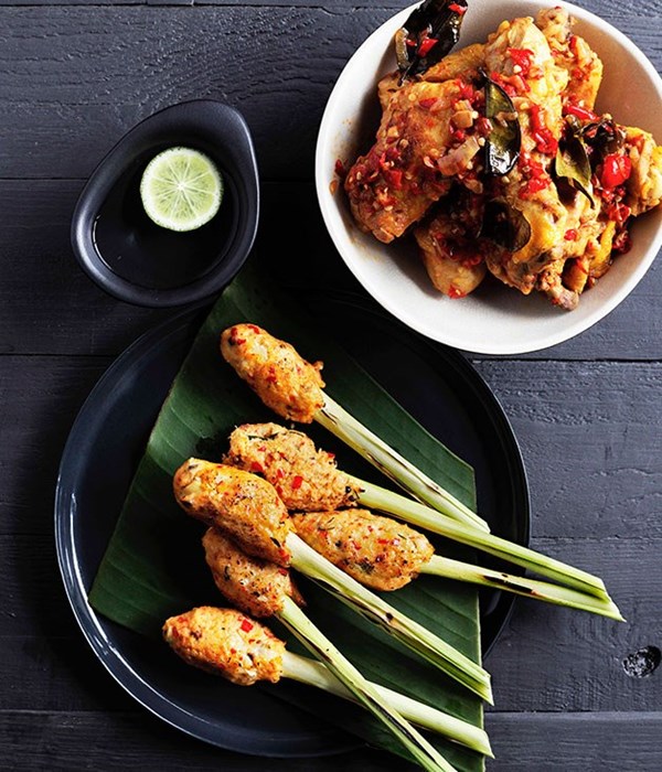 Balinese seafood satay (Sate lilit)
