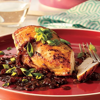 Balsamic and shallot chicken breasts