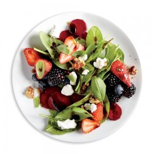 Balsamic, beet, and berry salad