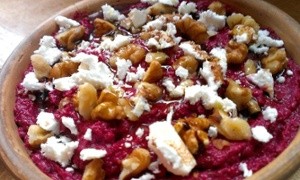 Balsamic, beetroot and walnut dip