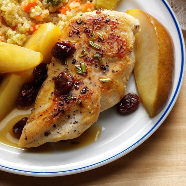 Balsamic chicken & pears
