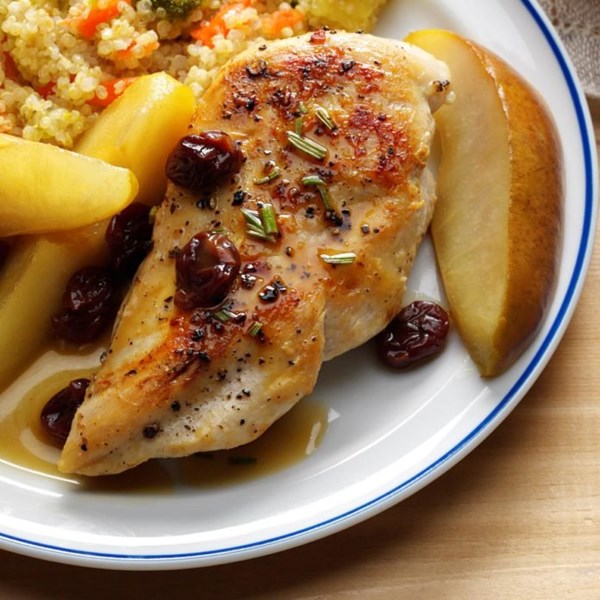 Balsamic chicken & pears