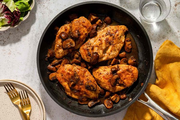 Balsamic chicken and mushrooms