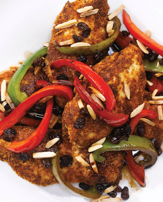 Balsamic chicken with sweet peppers
