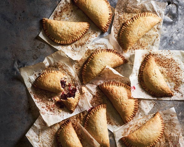 Balsamic fig & raspberry hand pies