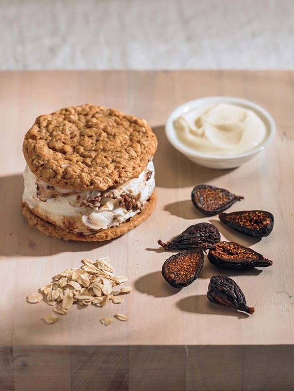 Balsamic fig mascarpone ice cream