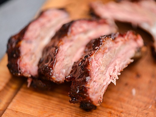 Balsamic glazed baby back ribs