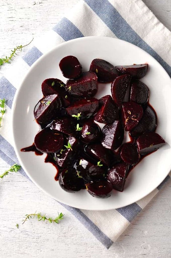 Balsamic glazed beetroot