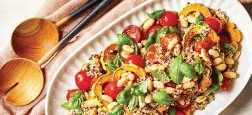 Balsamic-glazed delicata squash salad 
