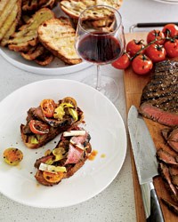 Balsamic-marinated flank steak