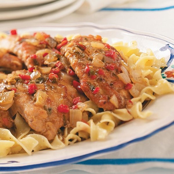 Balsamic pork scallopine 